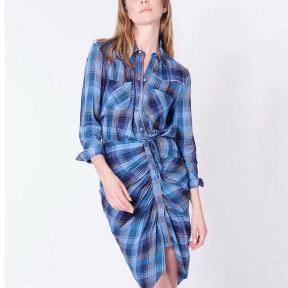 Veronica Beard Multicolor Plaid Dress NWOT- Size 00